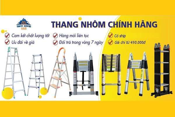 Bảng giá Thang Nhôm Biển Đông 668 | Thang nhôm giá rẻ sản xuất tại Việt Nam – Tuyển đại lý